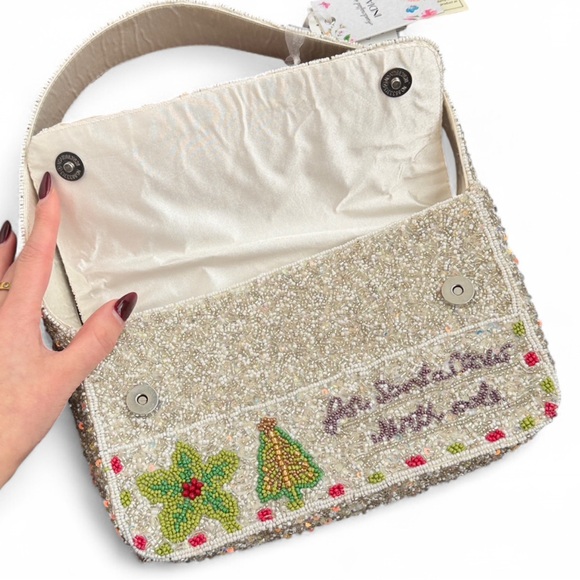 Viral T.J. Maxx Beaded Christmas Shoulder Bag NWT - Picture 9 of 12